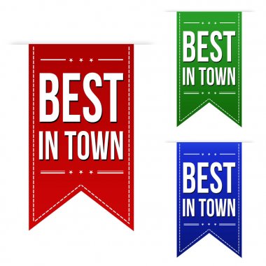 En iyi kasaba afiş tasarım kümesindeki 