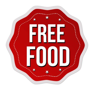 Ücretsiz gıda etiket veya etiket