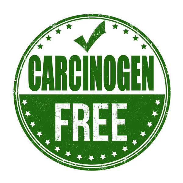 Карциноген вільний гранжева гумова марка — стоковий вектор