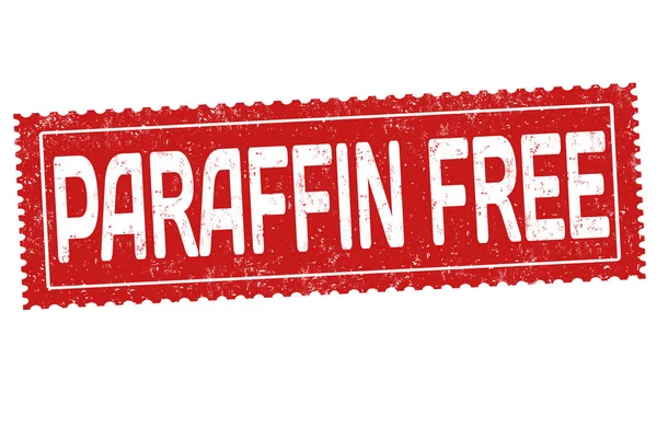 Paraffin free grunge rubber stamp — Stock Vector