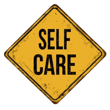 Vintage paslı metal işareti öz bakım