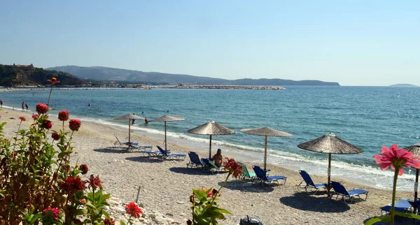 Limenaria beach na ostrově Thasos, Řecko — Stock fotografie