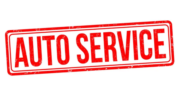 Auto Service Grunge Stempel — Stockvektor