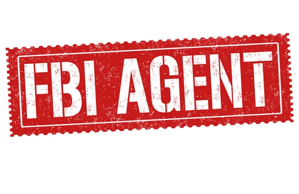 Agent du FBI timbre caoutchouc grunge — Image vectorielle