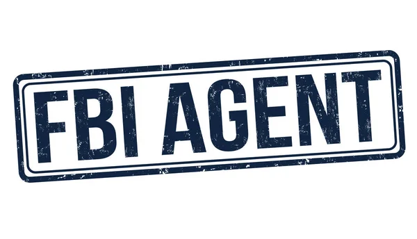 Agent du FBI timbre caoutchouc grunge — Image vectorielle