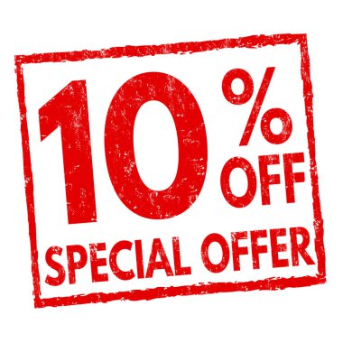 Özel Fırsat grunge lastik damgası kapalı % 10