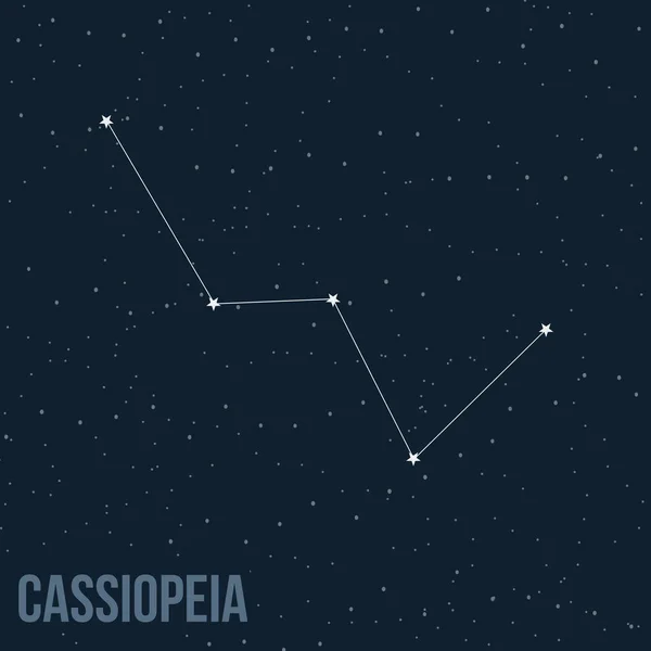 Constelación Cassiopeia — Archivo Imágenes Vectoriales