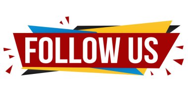 Bizi takip et afiş tasarımı