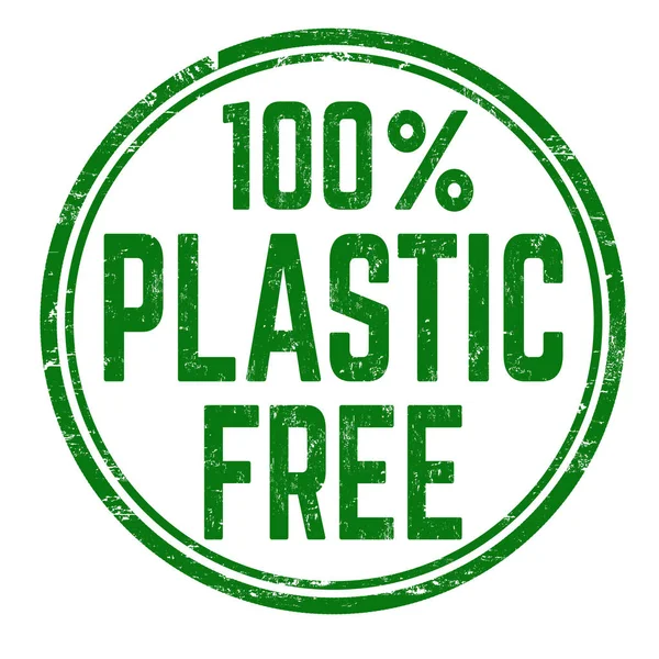100% -ban műanyag szabad grunge gumibélyegző — Stock Vector