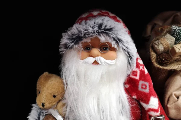 Hermoso Santa Claus como primer plano de juguete —  Fotos de Stock