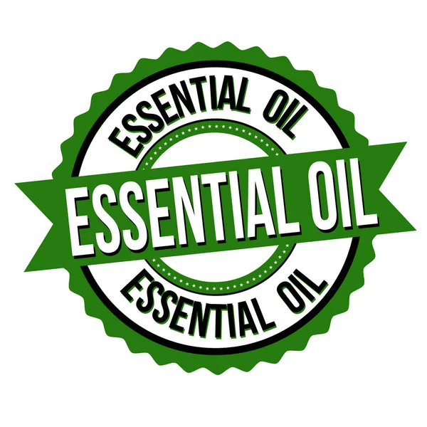 Etiqueta o pegatina de aceite esencial — Vector de stock