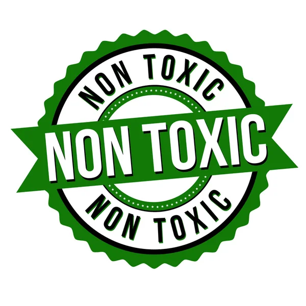 Non toxic label or sticker — Stock Vector