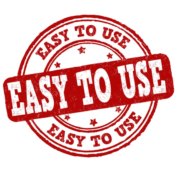 Easy to use sign or stamp — 스톡 벡터