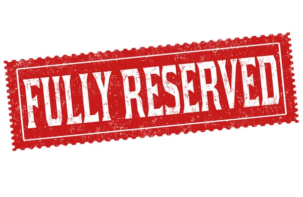 Fully reserved sign or stamp — 스톡 벡터