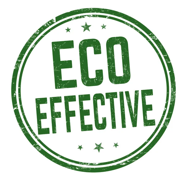 Eco segno efficace o timbro — Vettoriale Stock