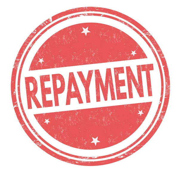 Repayment sign or stamp — Stock Vector