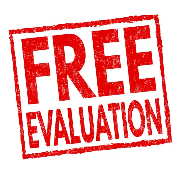 Free evaluation sign or stamp — 스톡 벡터