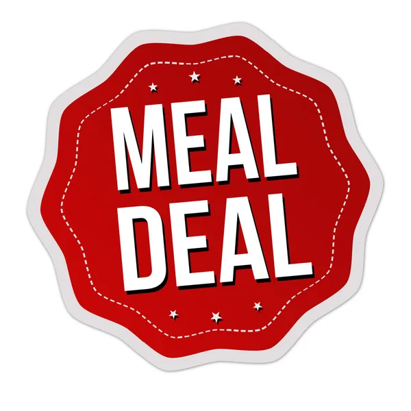 Meal deal label or sticker — Stock Vector