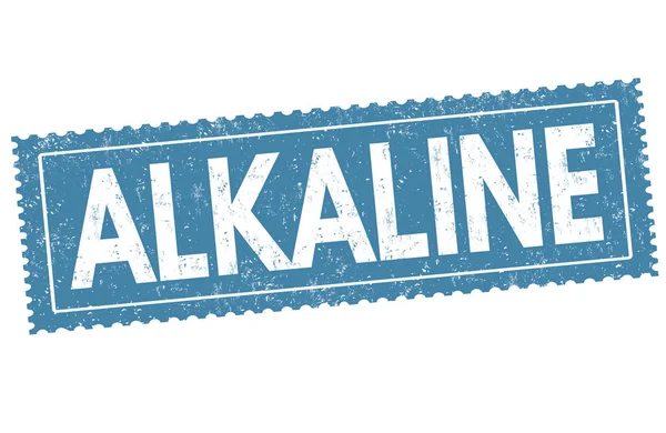 Alkaline sign or stamp — Stock Vector