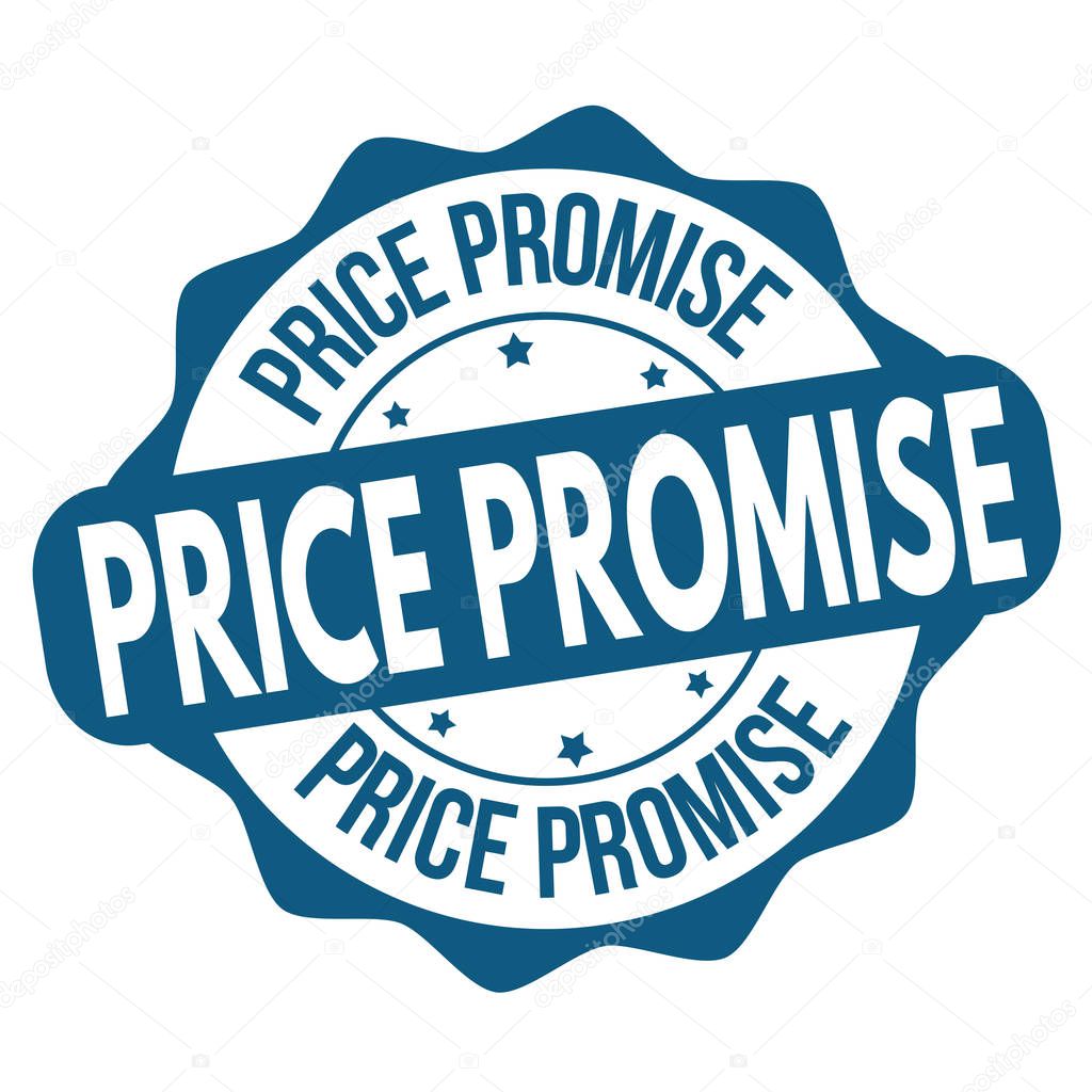 Price promise label or sticker