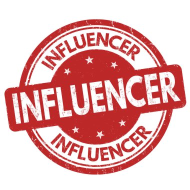 Beyaz arkaplan üzerinde nüfuz işareti veya pul, vektör illüstrasyonu