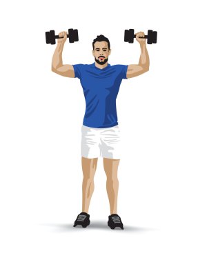 adam dumbbells ile eğitim