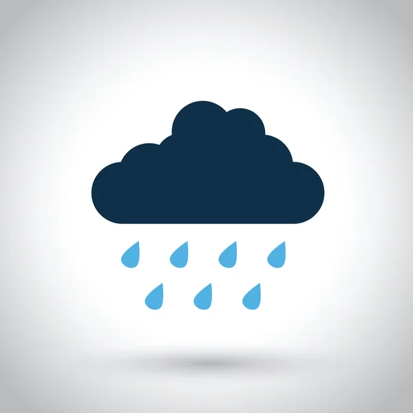 Una nube de lluvia — Vector de stock