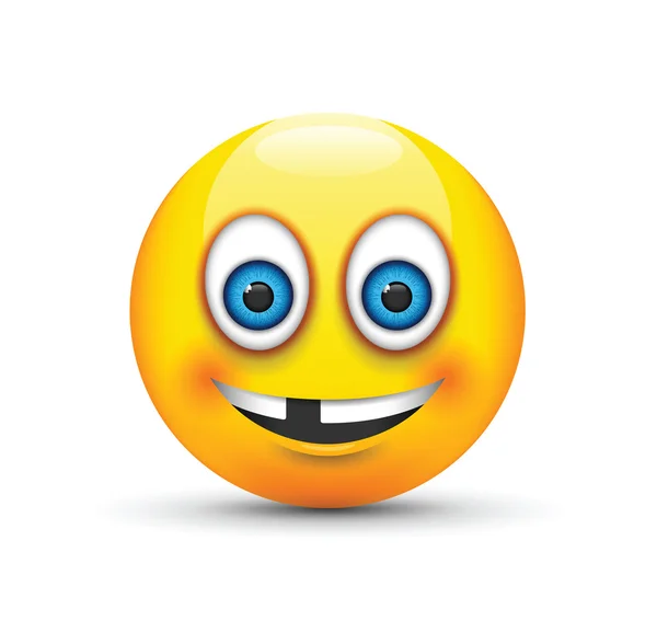 Um emoji sem dentes — Vetor de Stock