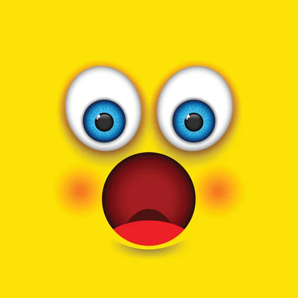 A shocked emoji — Stock vektor