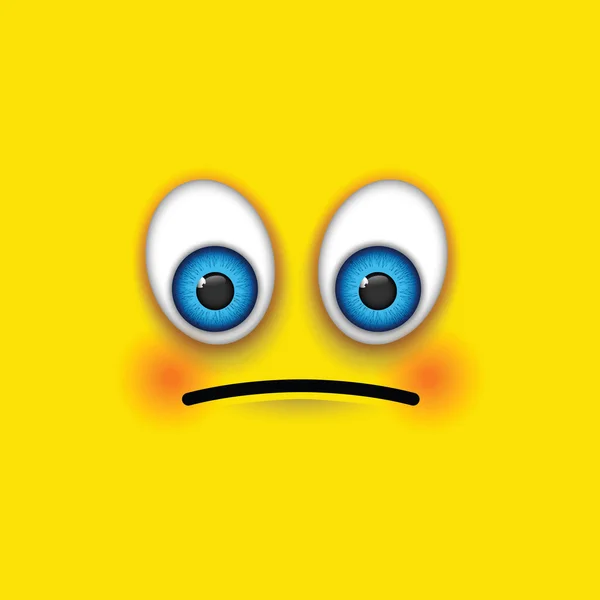 Egy szomorú emoji — Stock Vector
