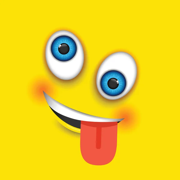 Un emoji fou — Image vectorielle