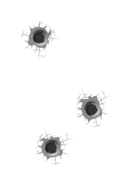 Fond trou de balle — Image vectorielle