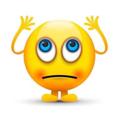 Emoji yuvarlanan gözler