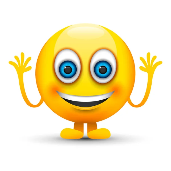 Um emoji sorridente — Vetor de Stock