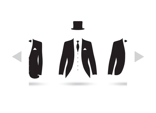 A suit selection — Stock Vector