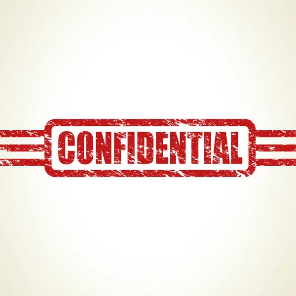 A confidential stamp — Stock Vector