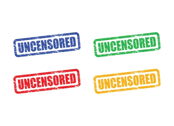 Set coloré non censuré — Image vectorielle
