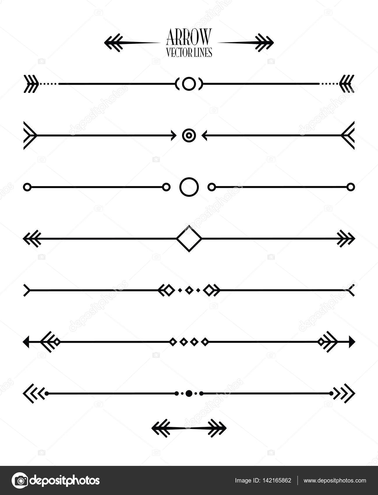 Download Abstract arrow line set — Stock Vector © jameschipper ...