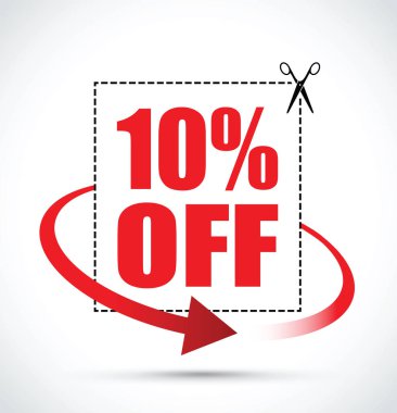 bir ok ile yüzde on makas kapalı oturum