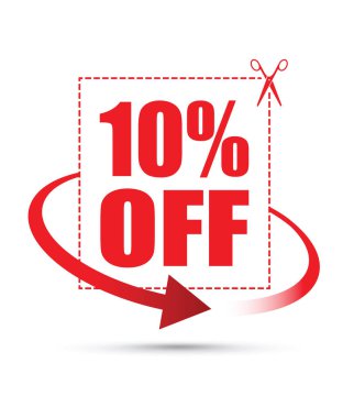 bir ok ile yüzde on makas kapalı oturum