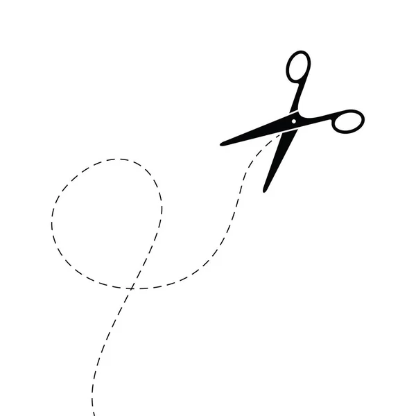 Ciseaux noirs abstraits — Image vectorielle