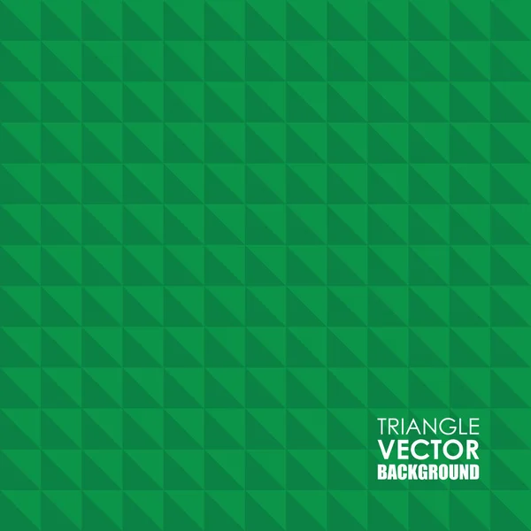 Zöld háromszög háttér — Stock Vector