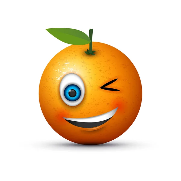 Una naranja parpadeante — Archivo Imágenes Vectoriales