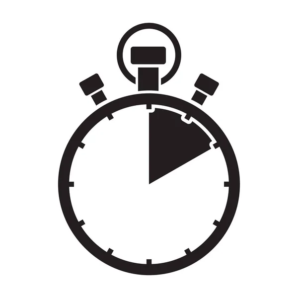 Cuenta regresiva de diez minutos de stop watch — Vector de stock
