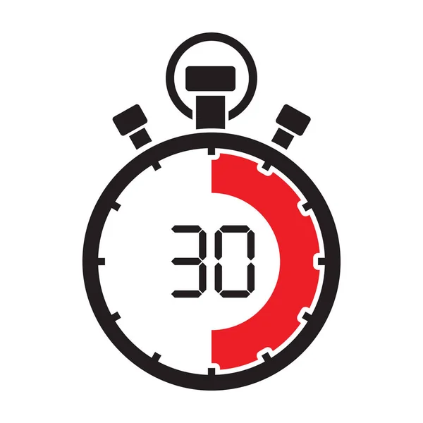 Chronomètre trente minutes — Image vectorielle