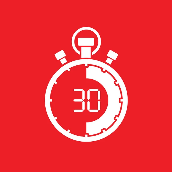 Chronomètre trente minutes — Image vectorielle