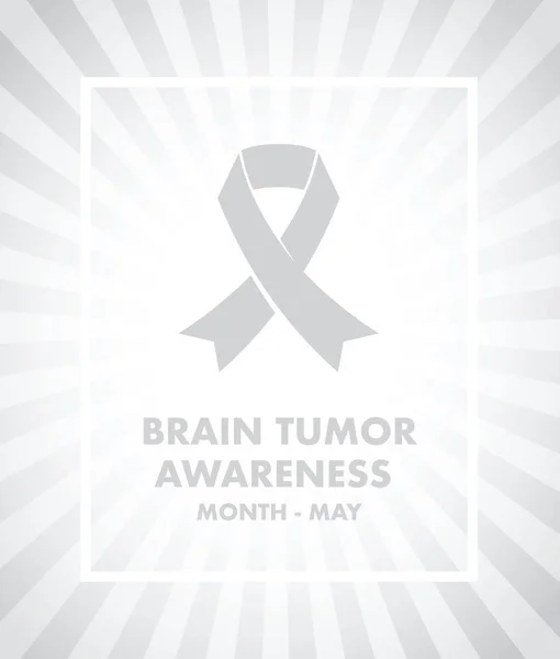 Brain tumor awareness — Stock Vector