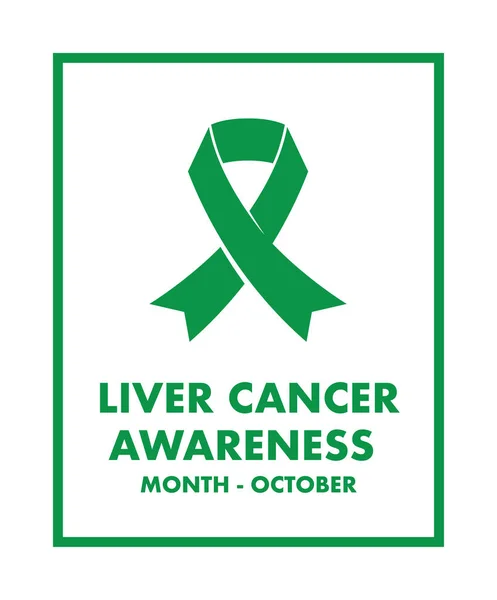Liver cancer awareness — Stock Vector