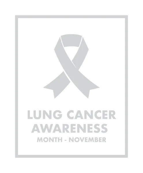 Lung cancer medvetenhet — Stock vektor