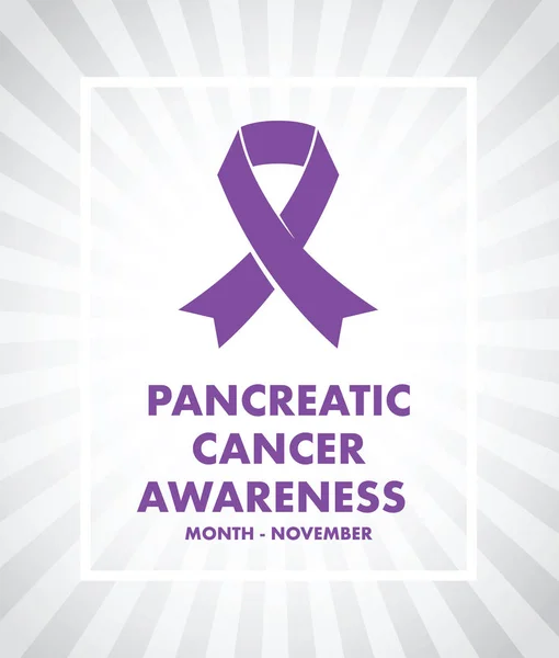 Pancreatic cancer awareness — Stock Vector